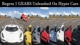 IS 7 Gears Regera  Enough to Compete with Hypercars ?? Koenigsegg Regera vs Hypercar World | FH5