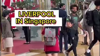 2023 Liverpool Football Team arrives in Singapore