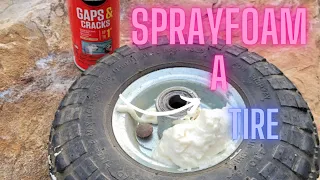 Spray-Foam a Tire