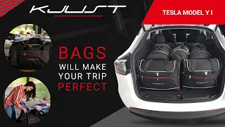 TESLA MODEL Y I KJUST TRUNK BAGS - PERFECTLY DESIGNED FOR YOUR VEHICLE 🚗  ID:5902641110795