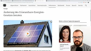 Solarpaket I und KlimaAnpassungsGesetz im Bundestag