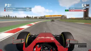 F1 2014 China manual shifting test