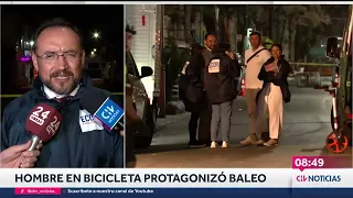 Homicidio frustrado en Recoleta: Sujetos dispararon a bordo de bicicletas