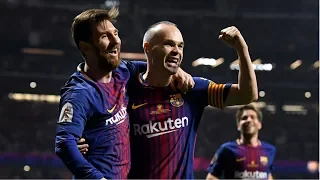 Barcelona vs Sevilla 5-0 Copa Del Ray Final Iniesta's Last Final