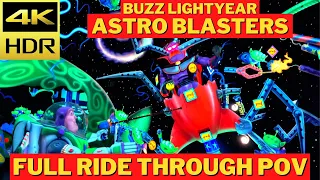 Buzz Lightyear Astro Blasters Ride Through | Toy Story Ride Disneyland 2021 | POV 4K HDR