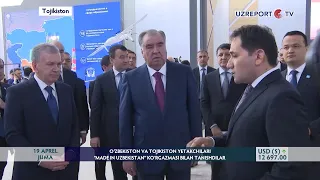 O‘zbekiston va Tojikiston yetakchilari “MADE IN UZBEKISTAN” ko‘rgazmasi bilan tanishdilar