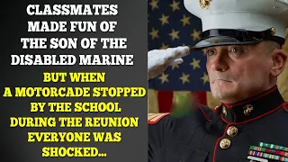 They Were Shocked To See The Son Of The Disabled Marine At The Reunion. No One Expected Such A Turn…