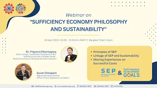 Webinar on "Sufficiency Economy Philosophy and Sustainability"