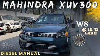 2023 xuv300 w8 diesel manual @ 12.41 lakh : mahindra xuv300 w8 @bhaiyajigadi