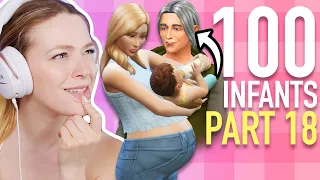 Can You Have A Baby With An Elder In The Sims 4? (And it's my birthday) | 100 BABY | Part 18