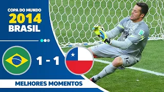 Brasil 1 x 1 Chile Pênaltis 3 2 Copa do Mundo Brasil 2014 BAND FULLHD 1080p