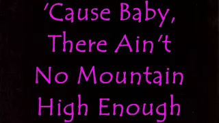 "Ain't No Mountain High Enough" Lyric