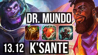 DR. MUNDO vs K'SANTE (TOP) | 65% winrate, 8/3/12 | TR Master | 13.12
