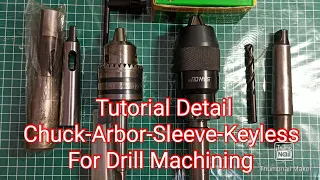 Tutorial Lengkap Chuck-Arbor-Sleeve-Keyless Drill Press