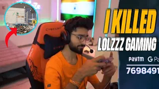 😱 I Killed @LoLzZzGaming  🥶 Shocking Reaction on his Live stream 🔥😜 #bgmi #pubgm