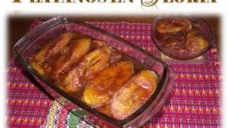 Receta Platanos en Gloria Guatemala