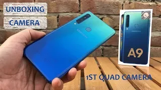 SAMSUNG GALAXY A9 UNBOXING AND QUAD CAMERA REVIEW