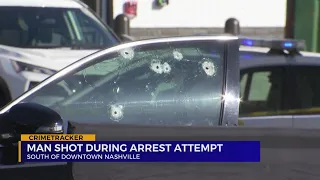 Man shot during arrest attempt near downtown Nashville