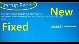 Startup Repair loop, Startup Repair could not repair your PC, 8 methods to fix