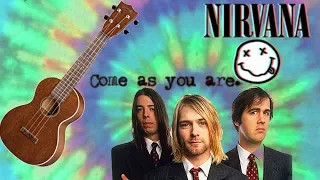 Как играть: Nirvana - Come As You Are на укулеле. Разбор. Видео урок