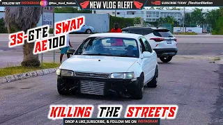 AE100 WITH A 3S-GTE SWAP KILLING THE STREETS WHO IS GOING TO BE THE NEXT VICTIM?!