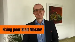 What causes poor staff morale?