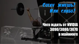 Сможет ли RTX 3090 пожать 100Mh/s на Эфире? Прогноз производительности нового поколения карт.