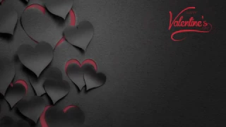dripping raindrops with happy valentine's day - romantic animation ( motion graphic , rain )