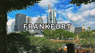 🇩🇪 4K Frankfurt am Main Walking City Tour. Morning Walk in Germany 2022