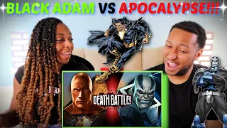 Death Battle! "Black Adam VS Apocalypse (DC VS Marvel)" REACTION!!!!