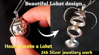 How to make a Loket || Beautiful Loket design || 24k gold Jewellery work