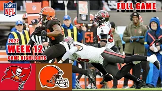 Tampa Bay Buccaneers vs Cleveland Browns FULL | 2022 Week 12 Game Highlights