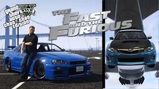 GTA 5 - Brian O'Connor (Paul Walker) jumped from a plane in Fast and Furious 7 (Subaru)
