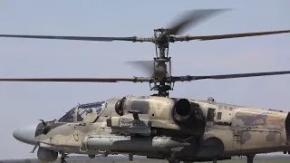 Russian KA - 52 helicopter over Donbass