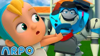 Magnetic Attraction! 🧲 | ARPO The Robot | Funny Kids Cartoons | Kids TV Full Episode Compilation