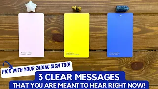 3 Clear Messages That You Are Meant to Hear Right Now! ✨❸ 📜✨ | Timeless Reading