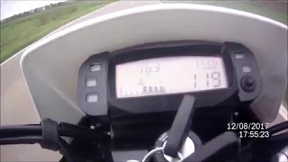 Mondial SMX 125i Supermoto / Motard - 125 km/h TOP SPEED ! Acceleration, Sound