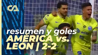 Resumen y goles | América 2-2 León | Clausura 2023 | Jornada 13