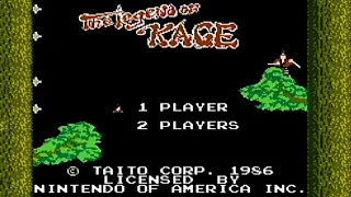 The Legend of Kage NES Gameplay Taito 1986