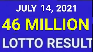 LOTTO RESULT TODAY 9PM JULY 14 2021 6/55, 6/45