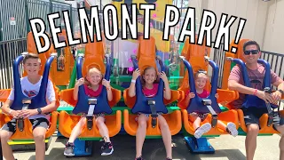 Going on ALL THE RIDES at an AMUSEMENT PARK overlooking the OCEAN! | Belmont Park in San Diego