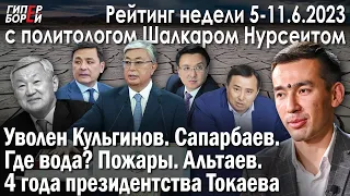 Уволен Кульгинов. Сапарбаев RIP. Арест Альтаева. Где вода? 4 года Токаева /  Рейтинг недели