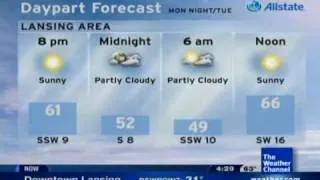 Erroneous Intellistar Local Forecast- 5/18/09 16:28 EDT