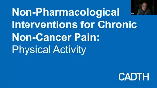 Non-Pharmacological Interventions for Chronic Non-Cancer Pain: Physical Activity