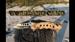 TAC Force TF-498 Camo Half Serrated Pocket Knife