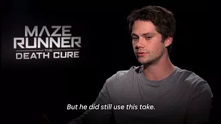 [VOSTFR] Dylan O'Brien parle de son accident sur le tournage du Labyrinthe  (+ Thomas Sangster)