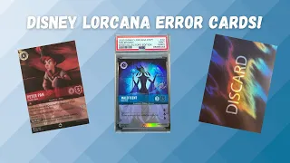 Disney Lorcana Error Card Collection & Guide - Enchanted Discard?!?!