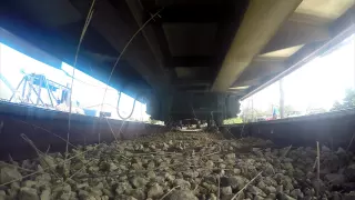 RUNNING A GOPRO OVER WITH A TRAIN