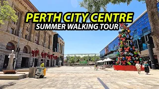 Perth City, Australia - Summer Walking Tour 4K HDR