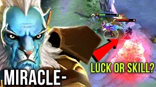 Miracle- EPIC Phantom Lancer Carry Solo Mid - Luck or Skill? - Dota 2